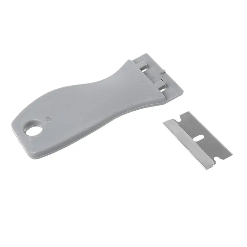 Car Window Scraper Blade Glass Spatula Razor Automotive Film Cleaning Tool Plastic Handle