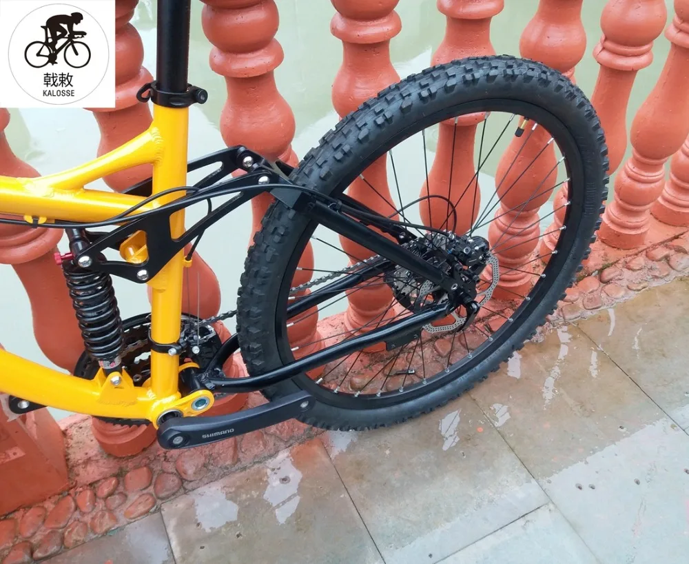 Excellent Kalosse  Hydraulic brakes 26er   M310  24  speed    bikes   17 inch   AM/XC  mountain  bicycle   Full suspension mountain bike 3