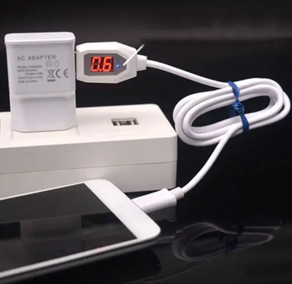 Micro USB Data Syn Charging Cable Digital Indicator For Samsung HTC Huawei xiaomi Universal