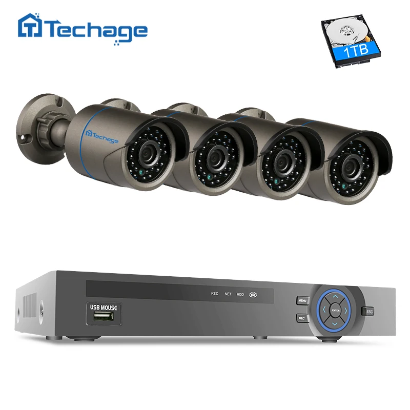 imágenes para Techage Kit Sistema de Seguridad Para el Hogar 4CH POE NVR con 4 unids 1080 P 2.0MP CCTV de Vigilancia IP Cámara de Interior Al Aire Libre, teléfono Vista Romote imágenes para Techage Kit Sistema de Seguridad Para el Hogar 4CH POE NVR con 4 unids 1080 P 2.0MP CCTV de Vigilancia IP Cámara de Interior Al Aire Libre, teléfono Vista Romote