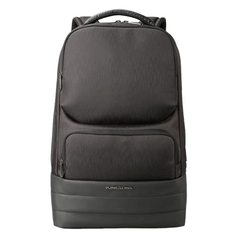 

Kingsons Men Backpack 2.0 USB Recharging Water Repellent Laptop Backpacks Men Business Fashion Shoulder Bags Black Technology
