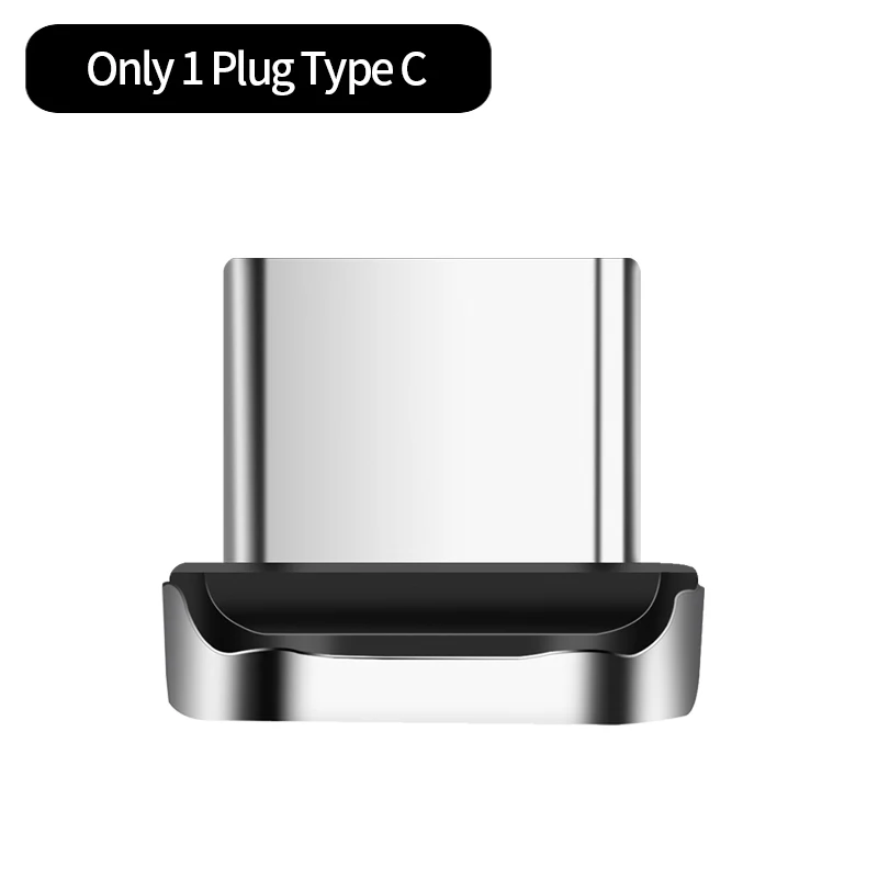 Only Type C Plug Магнитный usb-кабель MANTIS 3A Type-C, 1 м, быстрая зарядка для iPhone XR XS Max, Micro USB, магнитное зарядное устройство для телефона, кабели для передачи данных для Xiaomi - Цвет: Only Type C Plug