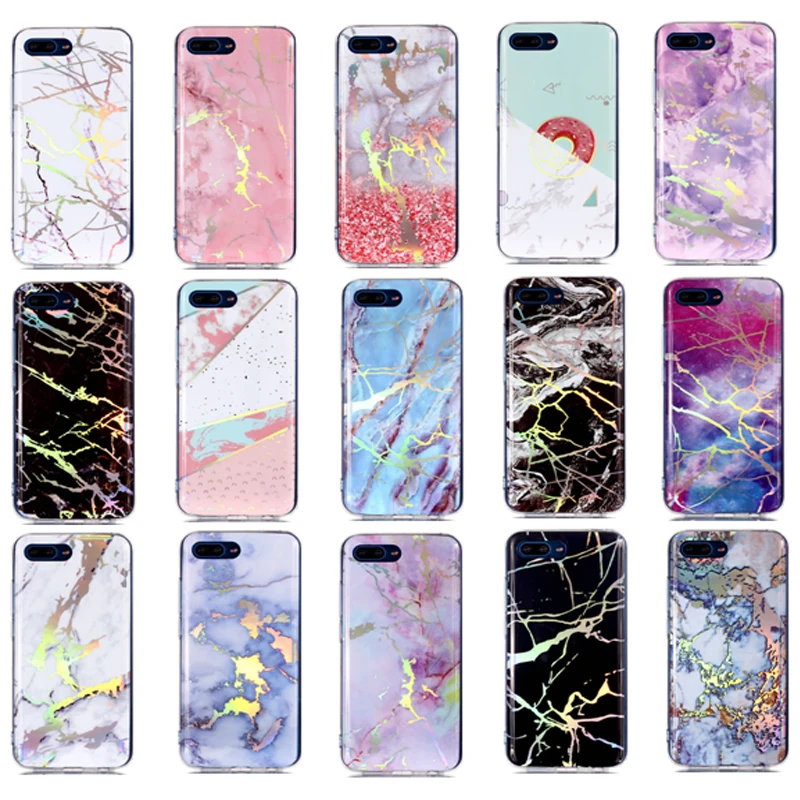 

luxury Glitter Glossy Marble Patterned TPU soft beautiful colorful Case For iphone X Xs Xsmax 6s 7plus 8plus 6P 7P 8P cover capa