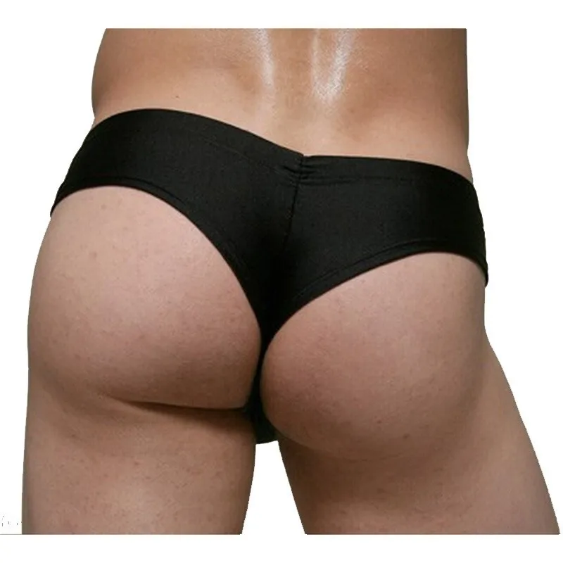 6Colors Mans Low Waist Leakage Hip U Convex Design Underwear Men Briefs Sexy Thongs M-XL men in briefs