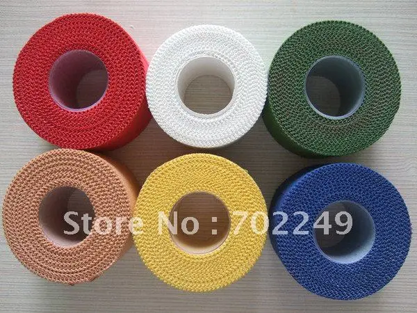 

8rolls different kinds of sports tape for sample test 3.8CM X 10M RIGID TAPE