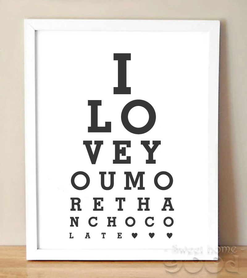 Buy Love Quote Canvas Art Print Painting Poster, Wall