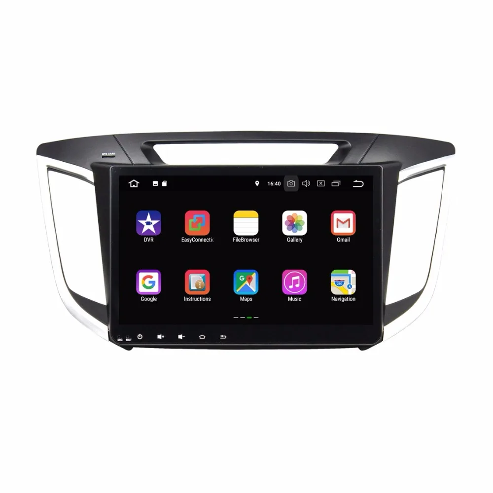 Top 2GB RAM Quad core 10.1" Android 8.1 Car DVD Player for Hyundai IX25 CRETA 2014 2015-2017 With GPS Radio Bluetooth WIFI 16GB ROM 1