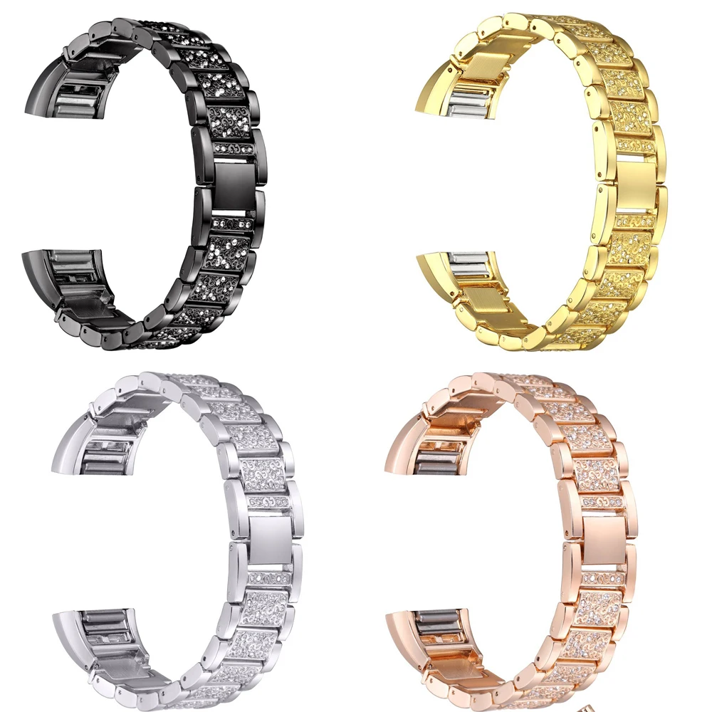 

Stainless Steel Watch Band For Fitbit Charge 2 Wrist Strap Band Bracelet Link Watchband smart Wristband accessory For Charge2