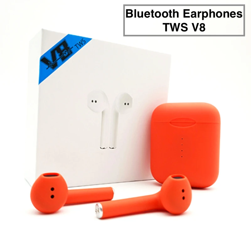 

Bluetooth Earphones V8 Wireless Bluetooth 5.0 With Pop-up Automatic Pairing True Wireless Earbuds With Touch Control For iPhone