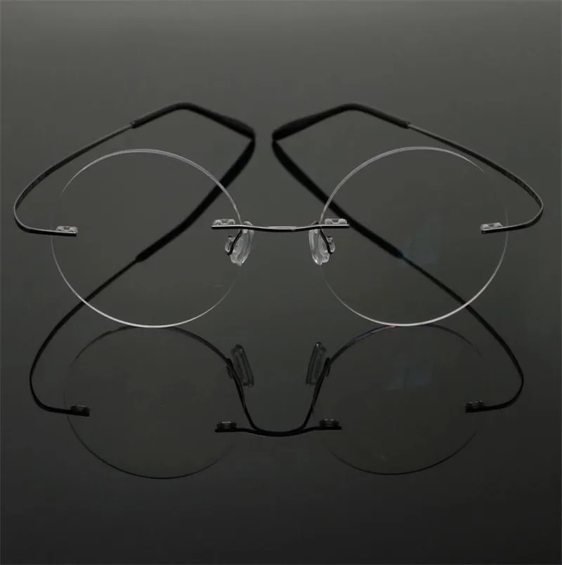 Steve Jobs Star Style Ultra light Memory Titanium Rimless ...