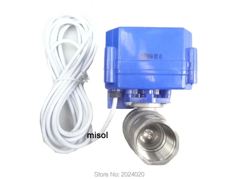 1 шт. моторизованный шаровой клапан 3/4 &quotNPT DN20 2 способа 12VDC CR04 электрический из