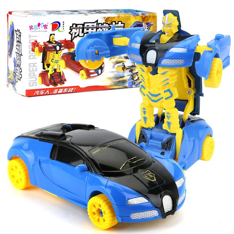 

Exquisite Puzzle Cartoon Mini Transforming Car Child Toy Boy Deformation Toy Car Toy Robot New Sports Car Deformation Toy
