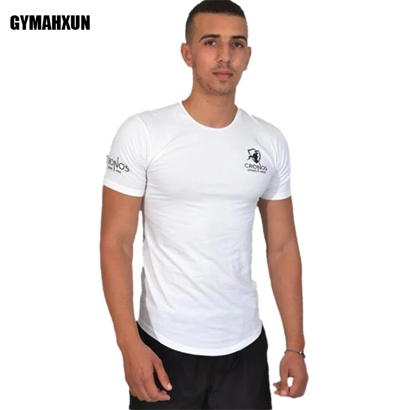 

New men Short sleeve t shirt Gyms Fitness Bodybuilding shirts Crossfit mens tee tops Fashion workout t-shirt men costume
