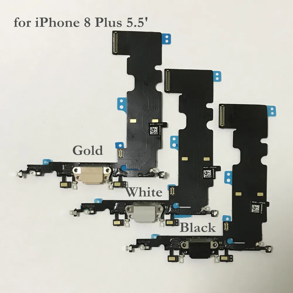 AYJ USB зарядное устройство док-разъем для iPhone 8 Plus наушники Аудио Разъем Запчасти для iPhone 8 Plus 5,5 'зарядный порт гибкий кабель