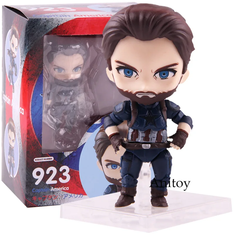 Nendoroid 923 Marvel Мстители Бесконечная война Капитан Америка фигурка экшн ПВХ Коллекционная модель игрушки