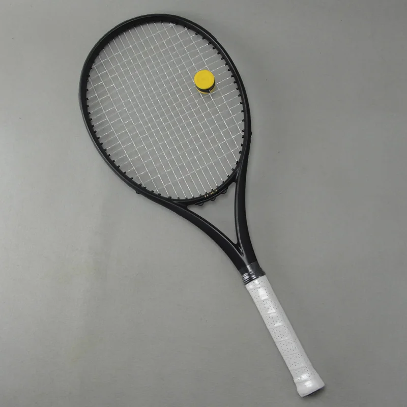 

Black APD Nadal Tennis Racket 300g 16x19 100% Carbon black Tennis Racquets With String Bag Grip Size L2 L3 L4