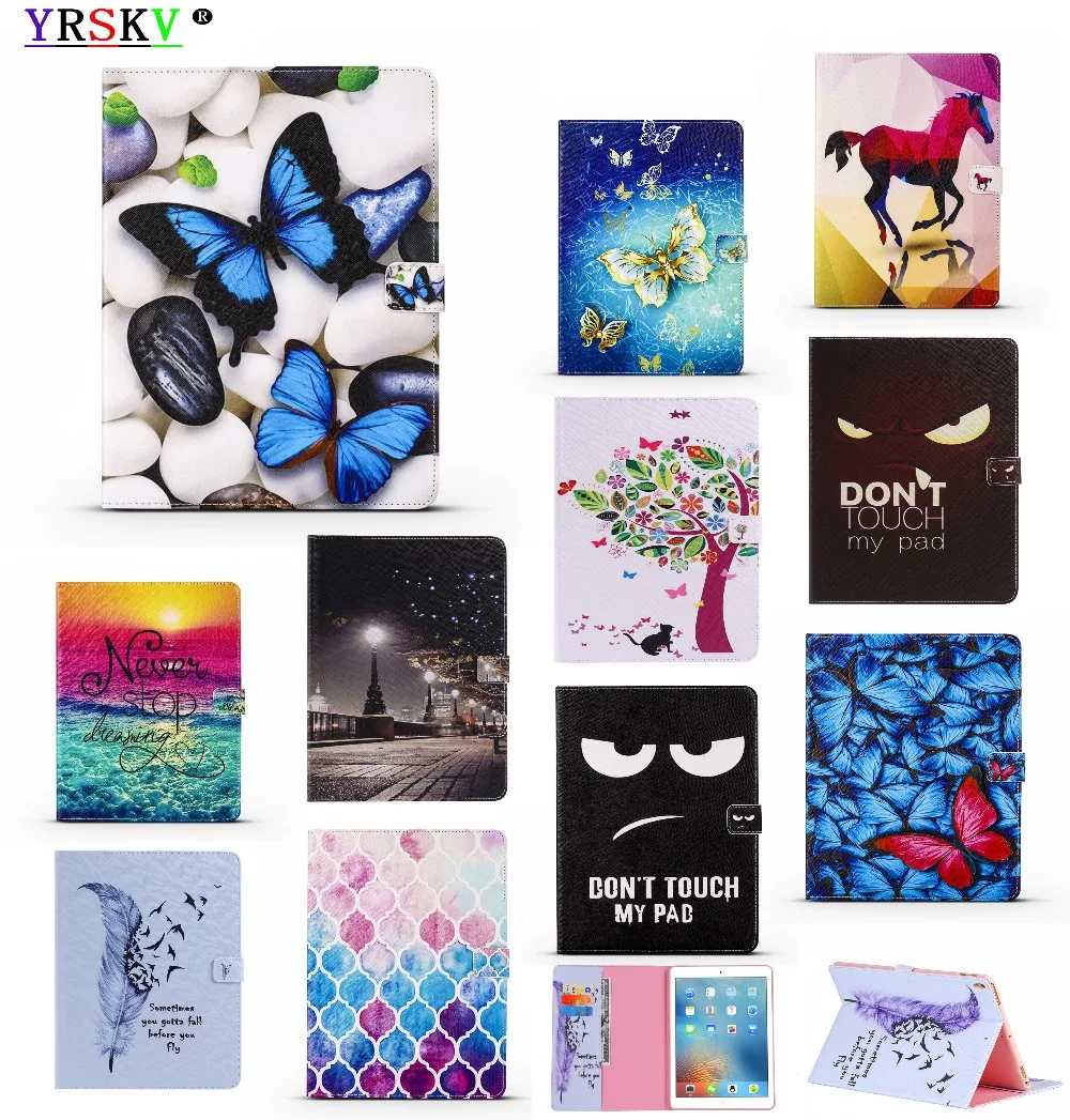 

Case For iPad 10.5 inch 2017 YRSKV Painted Series with Auto Wake Up/Sleep Function Stand Smart Cover/for model A1701` A1709