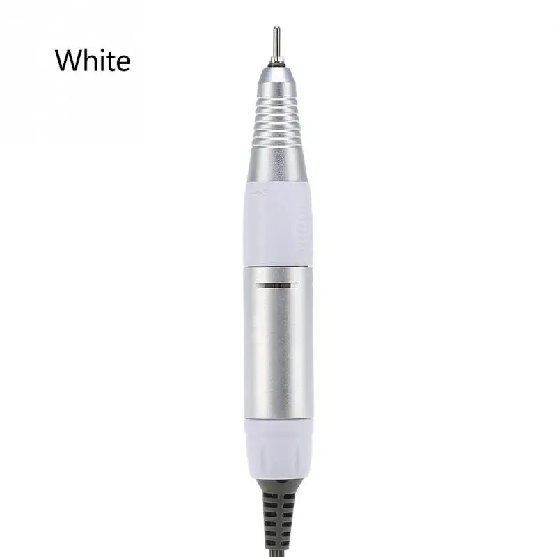 Профессиональная электрическая машинка для ногтей дрель ручка Файл польский растереть машина наконечник для маникюра и педикюра, инструмент, аксессуары для украшения ногтей - Цвет: White