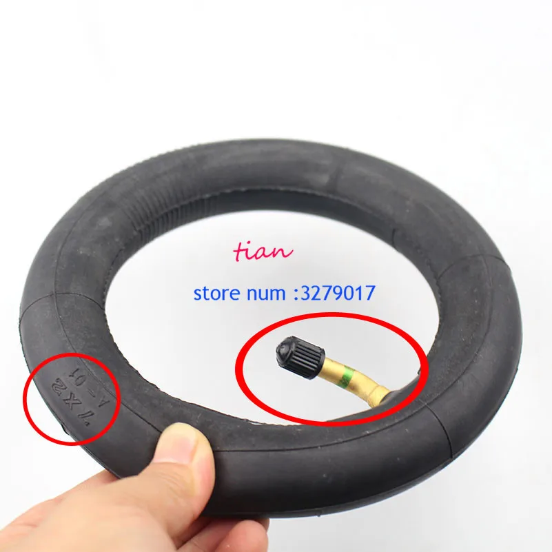 

2pcs with a Bent Metal Valve Stem 7x2 tire inner tube 7 inch Electric Scooter Wheel Chair Truck Butyl inner tyre