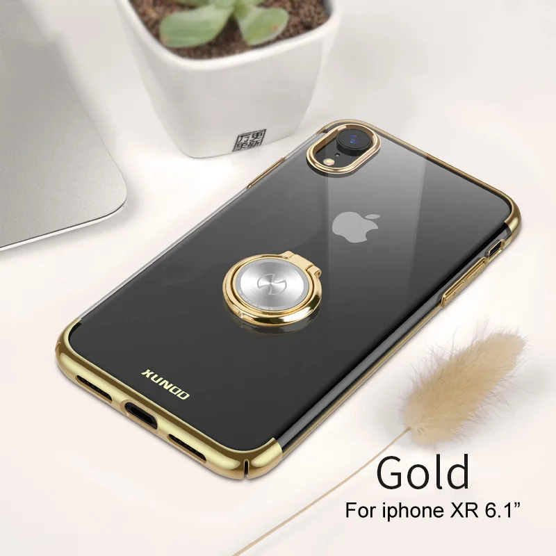Для Iphone XS/XS Max чехол Xundd Роскошный Жесткий PC задняя крышка оболочка для Iphone XS XR с кольцом подходит для магнитного автомобильного держателя