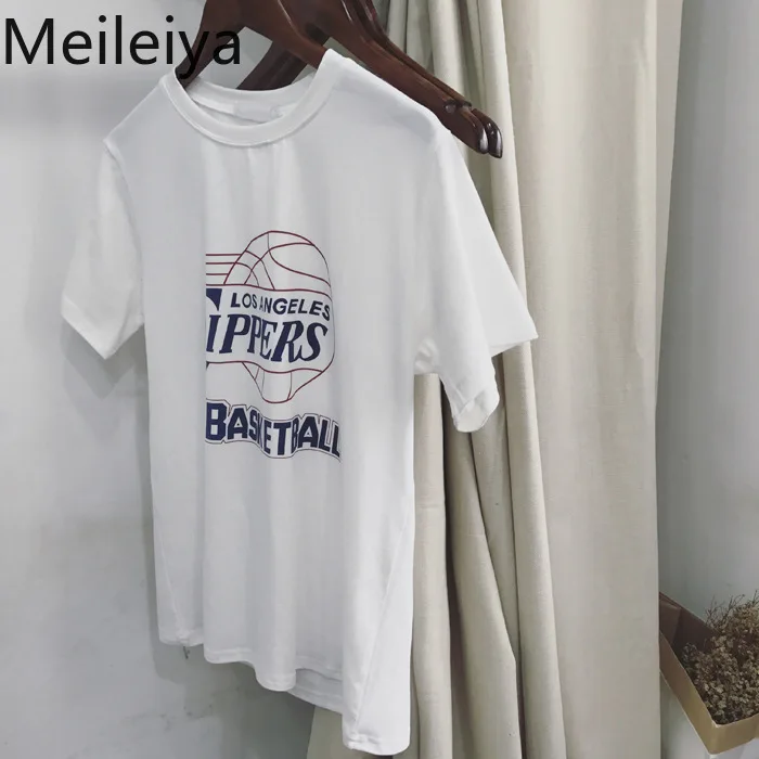 Футболка с принтом LA Lakers женская летняя футболка коротким рукавом в стиле ретро