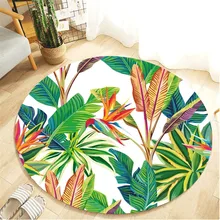 Ковер для гостиной современный круглый ковер для ванной комнаты 3d Садоводство фланелевый коврик для гостиной Противоскользящий ковер 55 см L0531