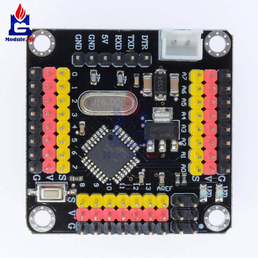 DM сильная серия Atmega328 модуль контроллера Pro Mini 5 в 16 МГц плата 5 В для Arduino Atmega328p микроконтроллер Diy Kit I/O контакты