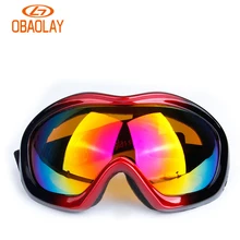 Obaolay UV400 лыжные очки Для мужчин Для женщин Анти-туман взрослых зима Лыжный Спорт очки сноуборд снег очки анти-uv MTB скейт очки