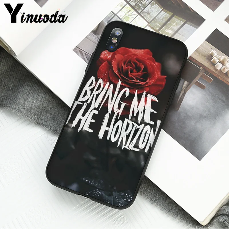 Yinuoda BMTH Bring Me the Horizon TPU черный чехол для телефона чехол для Apple iPhone 8 7 6 6S Plus X XS MAX 5 5S SE XR чехол