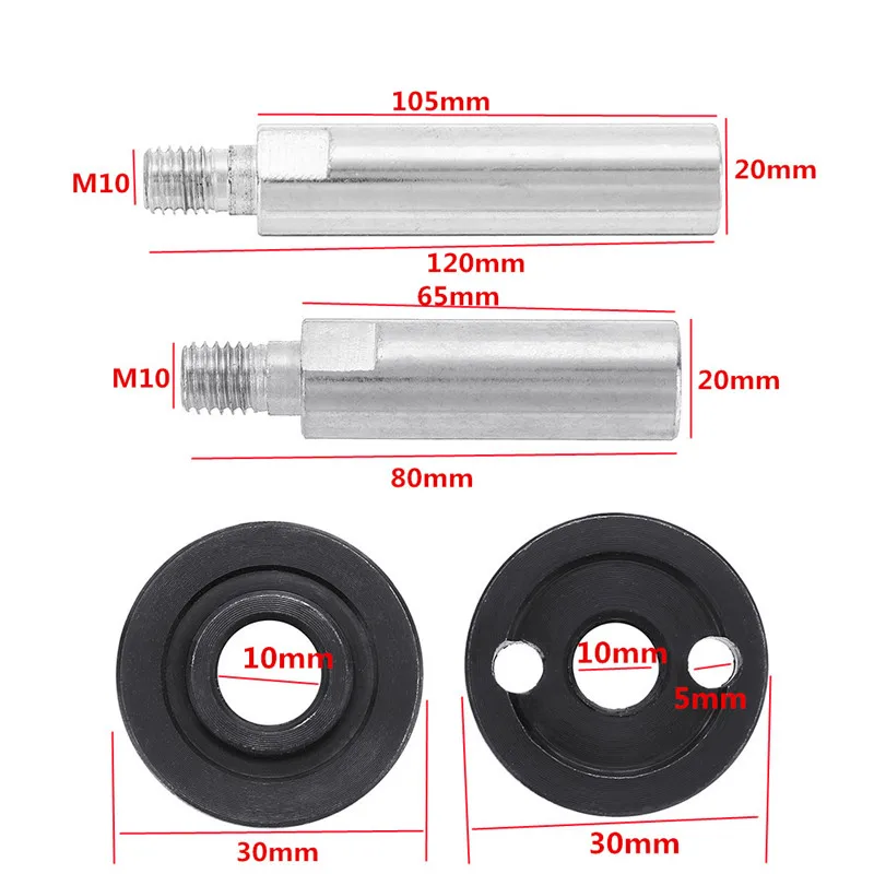 

Steel M16 Female to M10 Male Thread Connector Angle Grinder Adapter Connecting Rod