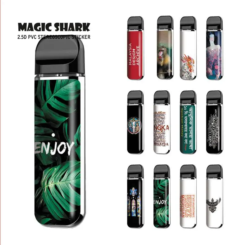 

Magic Shark Malaysia God Christian Baboon Leaf Enjoy PVC Sticker for Smok Novo E Cigarette