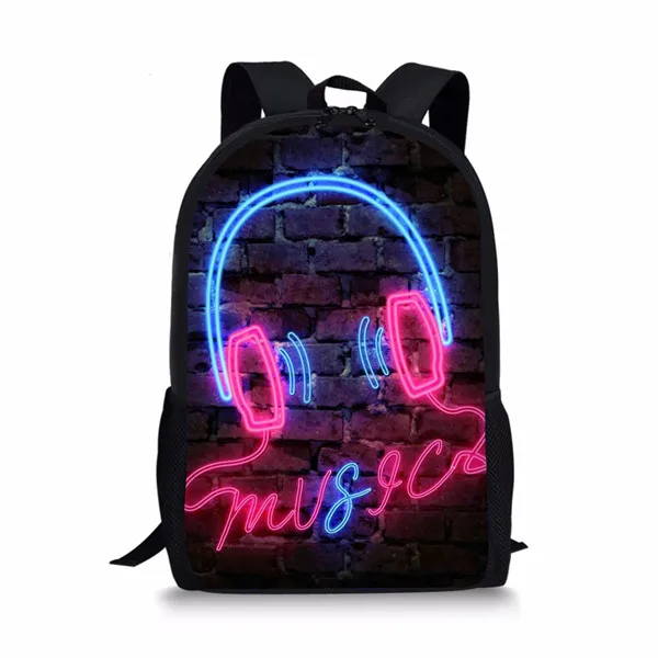 Thikin рок музыка школьная сумка для подростков мальчиков рюкзак туристическая поклажа для девочек пакет шоппинг сумка на плечо Женская Mochila - Цвет: ALP061C