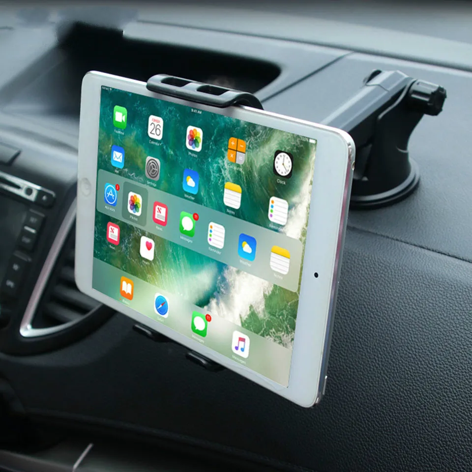 

Car Tablet Stand Dashboard 360 Degree Tablet Holder for Ipad 1/2/3/4 pro mini Samsung Adjustable Tablet Car Holder Mount