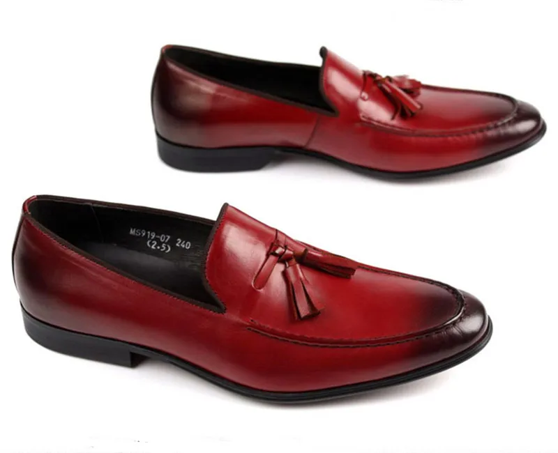 Black Brown tan flats summer loafers mens causal shoes genuine leather dress shoes mens wedding shoes