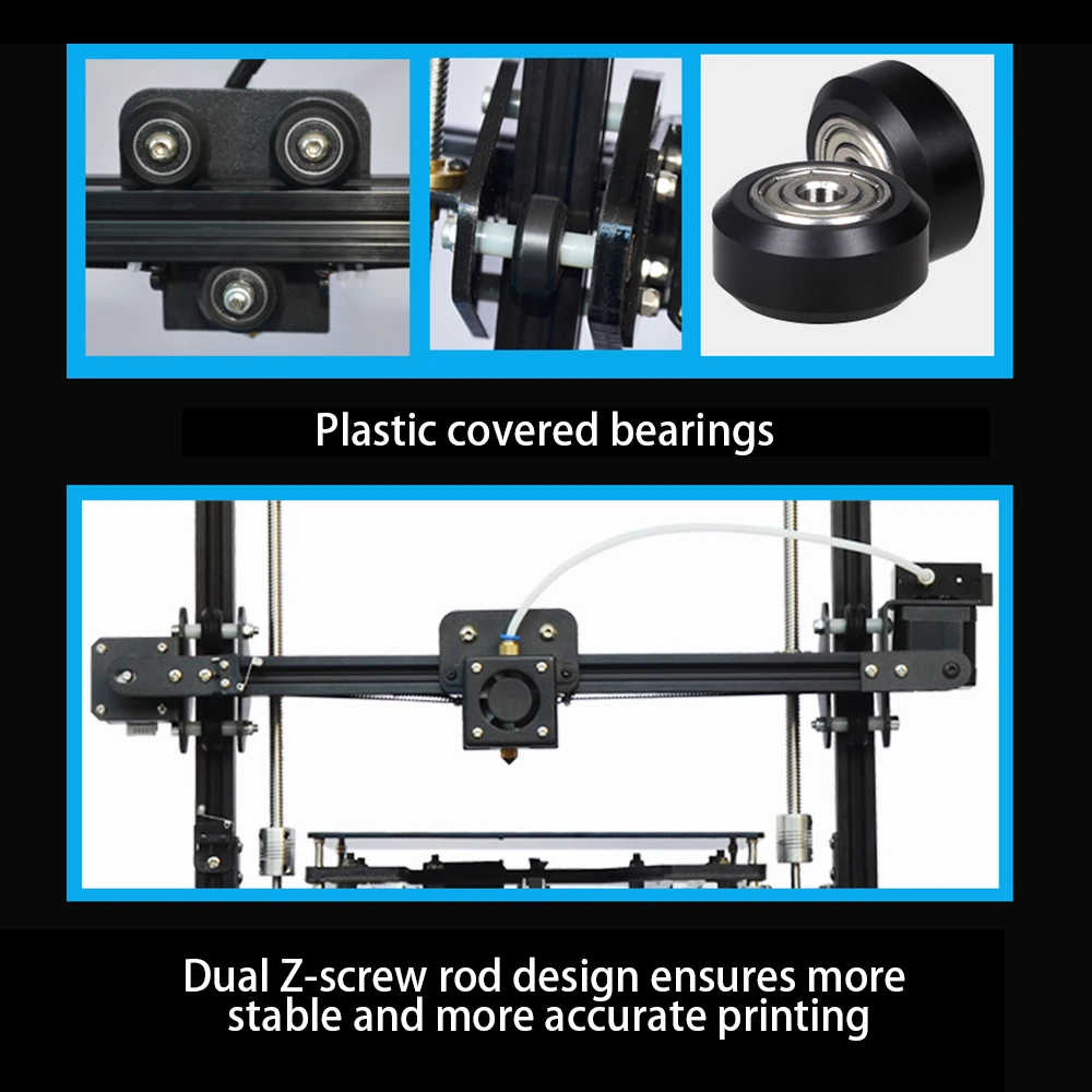 Tronxy X3A Высокоточный настольный 3d принтер Большой DIY комплект с ЖК-экраном датчик автоматического выравнивания Поддержка TF карта USB интерфейс