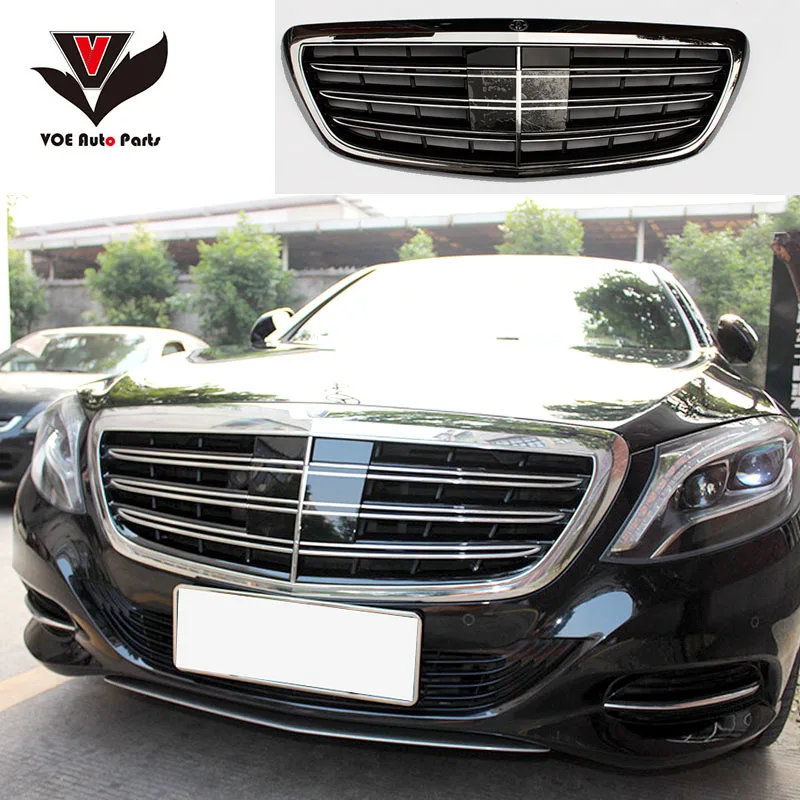 VOE W222 S65 Style Передняя решетка для гонок Mercedes Benz 2015 + S Class S320 S400 S500 S600