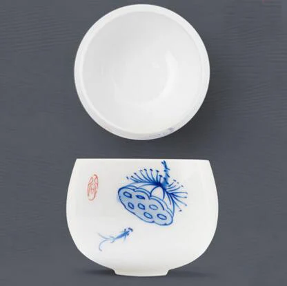 TANGPIN керамические чашки расписанные вручную чайная чашка китайский чайный набор кунг-фу посуда для напитков - Цвет: Style H