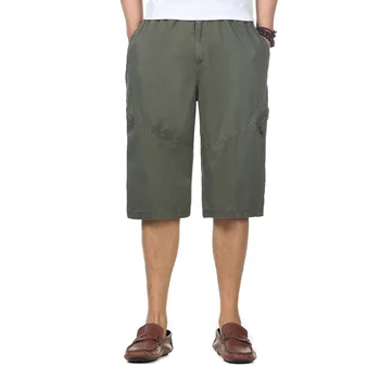 

Man's Casual Basic Shorts Plus Size Black Army Green Gray Shorts High Elastic Waist Wear Men Loose Fit Beach Shorts 3XL 4XL 5XL