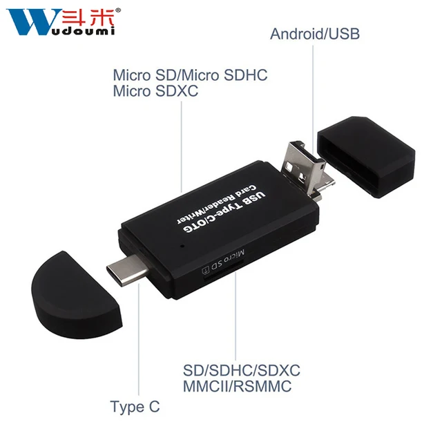 Cheap WUDOUMI 3 in 1 Card Reader Micro USB 2.0 Type-C OTG Memory Micro SD SD Card Reader Adapter For Smartphone Tablet PC Computer Cheap WUDOUMI 3 in 1 Card Reader Micro USB 2.0 Type-C OTG Memory Micro SD SD Card Reader Adapter For Smartphone Tablet PC Computer