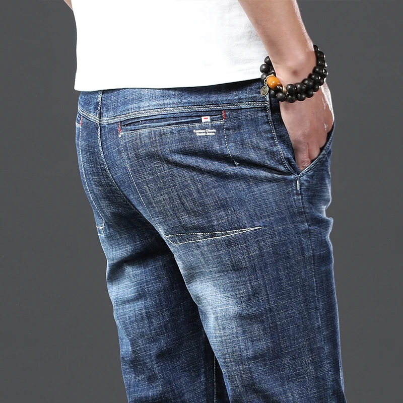 Jantour 2022 Celana Jeans Pria Elastis 