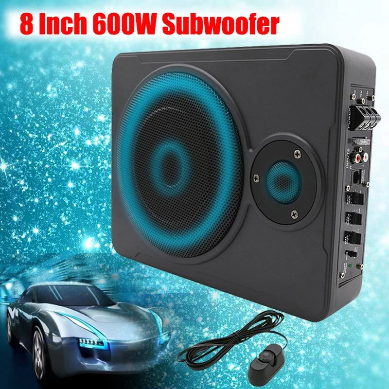8 Inch Bluetooth Car Home Subwoofer Under Seat Sub 600W Stereo