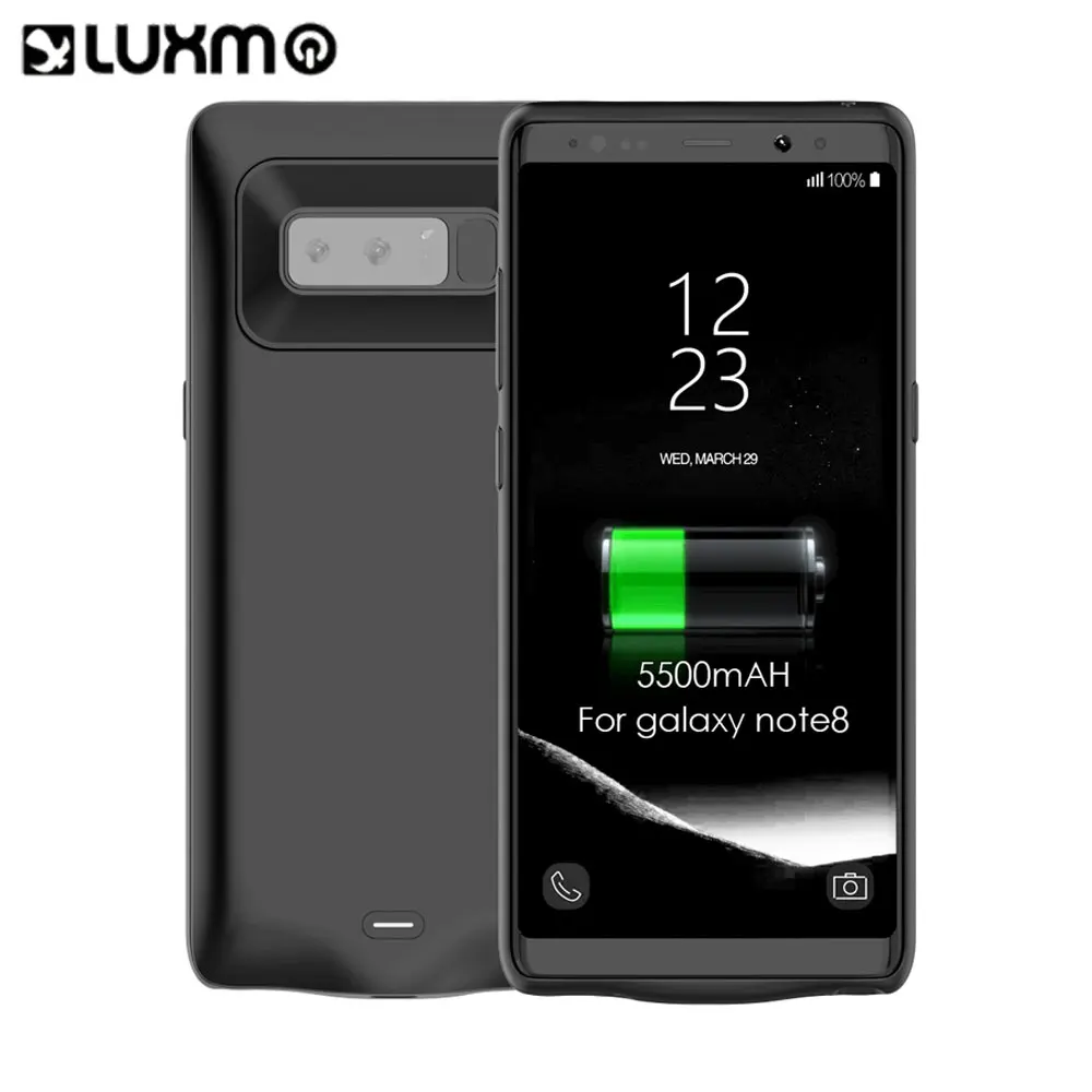 

5500mAh Portatil Mobile Charger Portable Extra Battery For Phone For Galaxy Note 8 Powerbank Pack Charging Case Cover Luxmo