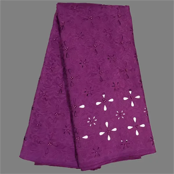 

Nice apparel cloth African cotton jacqard lace fabric Swiss lace cloth with beads for lady dress CCL3(5yards/lot)