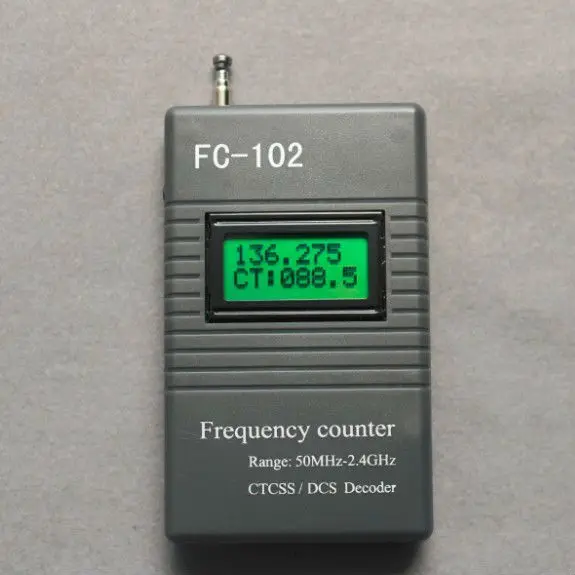 Buy Portable Frequency Counter with CTCSS/DCS decoder FC 102 from Reliable