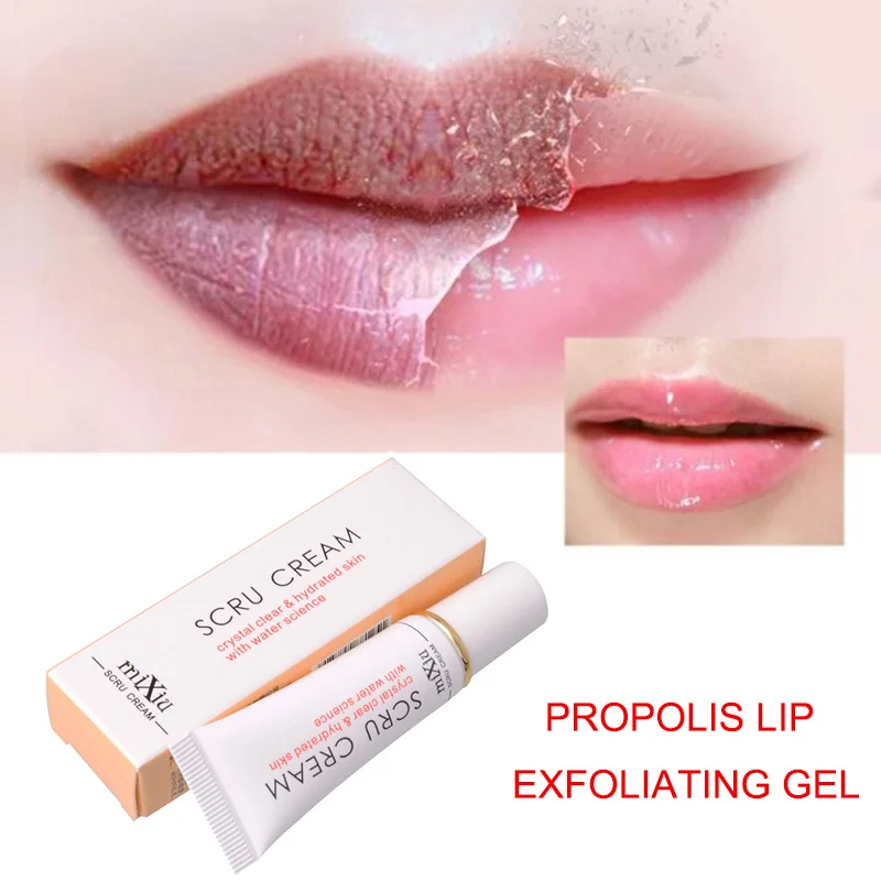 

Propolis Lip Exfoliating Gel Moisturizer Repair Lip Plumper Dead Skin Remove Nursing Scrubs HJL2018