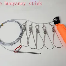 1 шт. ремень плавучести палка рыболовный замок Пряжка нержавеющая сталь Живая рыба замок рыболовные снасти