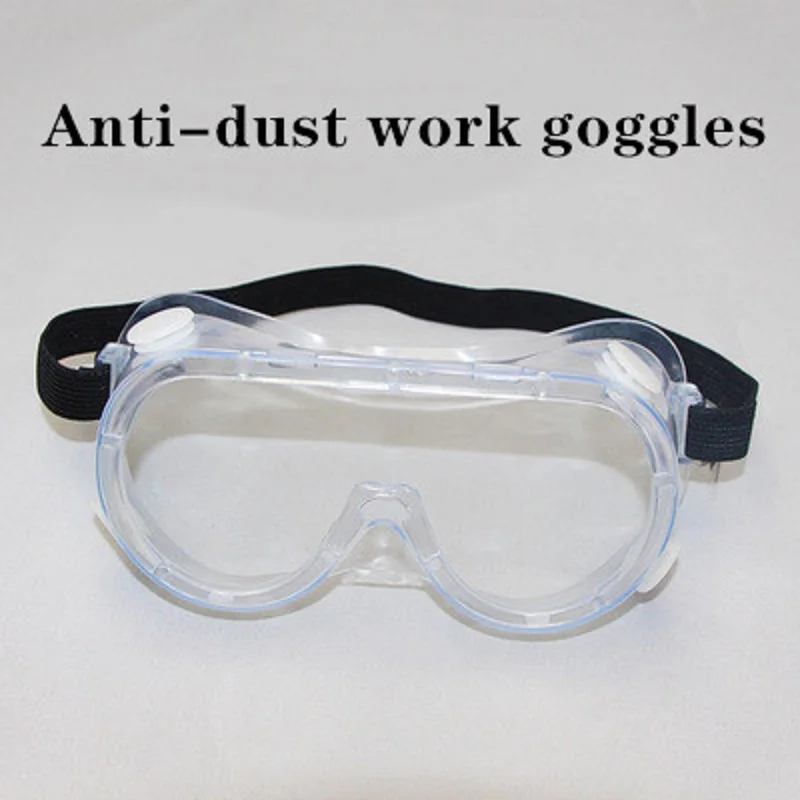 

5/10 Pcs Anti-dust Sand PC Goggles Comfortable Flexible Glue Frame Four Vents Large Transparent Window Splash-proof Laboratory