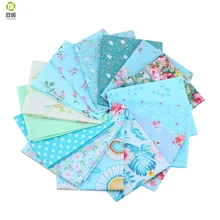 Цветочный принт хлопок Tessuti Лоскутная одежда жир четверть пряди ткань для детской одежды DIY ремесла 40X50 см 15 шт./лот