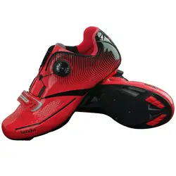 Шоссейном велосипеде обувь Для мужчин Pro износостойкости микрофибры дышащая велосипед обувь Спортивное самоблокирующимся велосипед