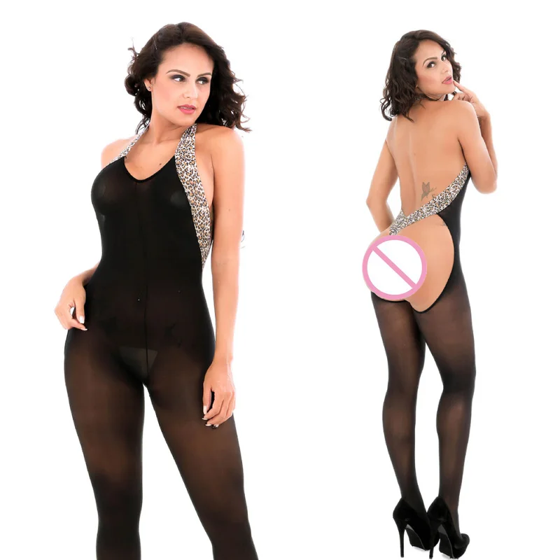 Сексуальное Женское боди с леопардовым принтом женское бельё, чулки Babydoll ночная одежда для сна Горячие боди